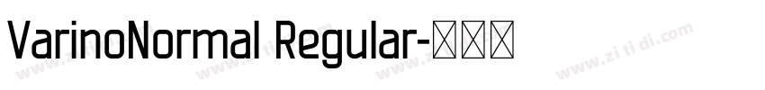 VarinoNormal Regular字体转换